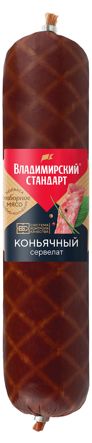 

Колбаса варено-копченая Владимирский стандарт Коньячная, вес