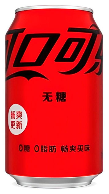 

Напиток газированный Coca-Cola Zero без сахара Китай, 0,33 л