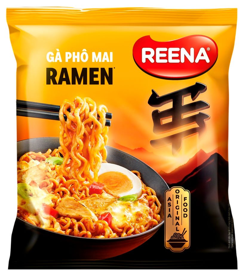 

Лапша быстрого приготовления Reena Рамен со вкусом сыра и острой курицей Вьетнам, 115 г