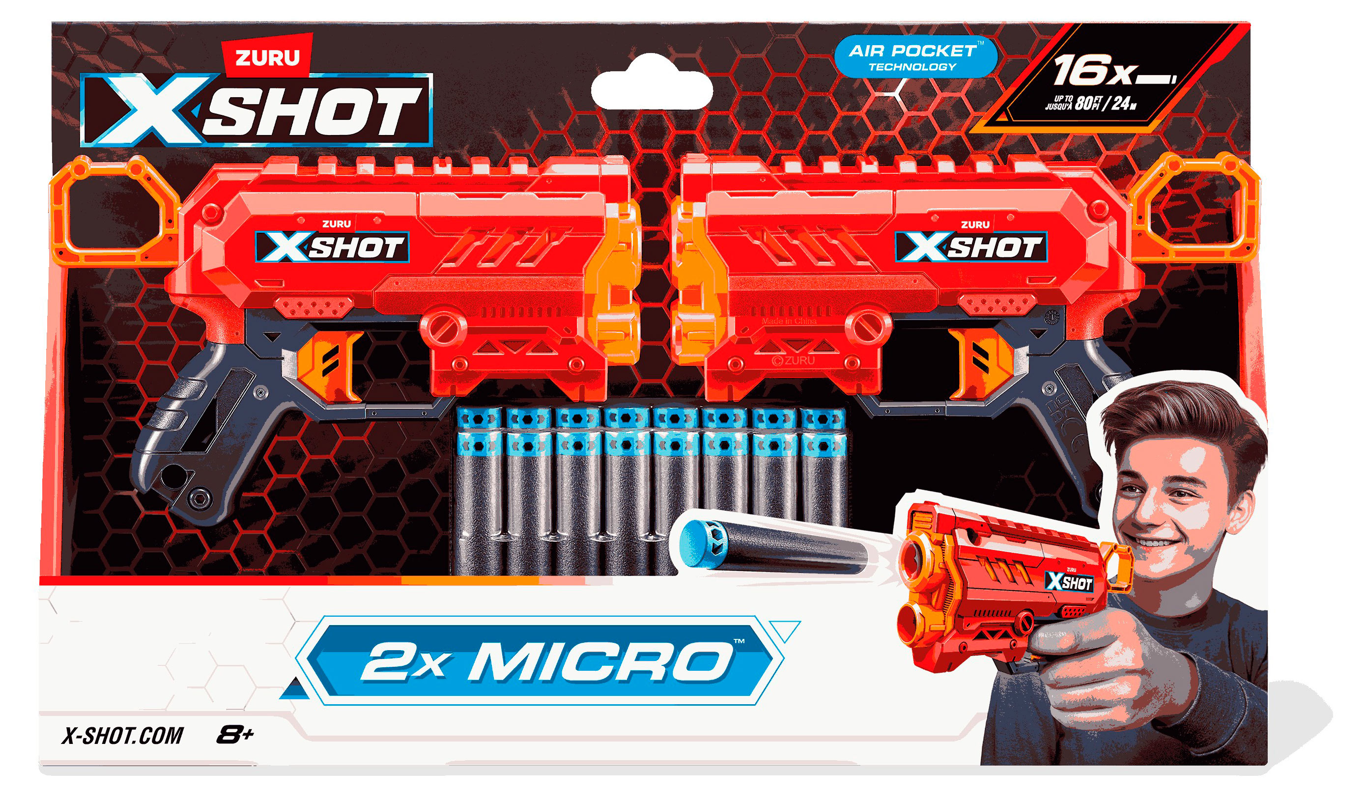 

Набор игровой ZURU X-Shot Micro Duo 2 бластера с пулями