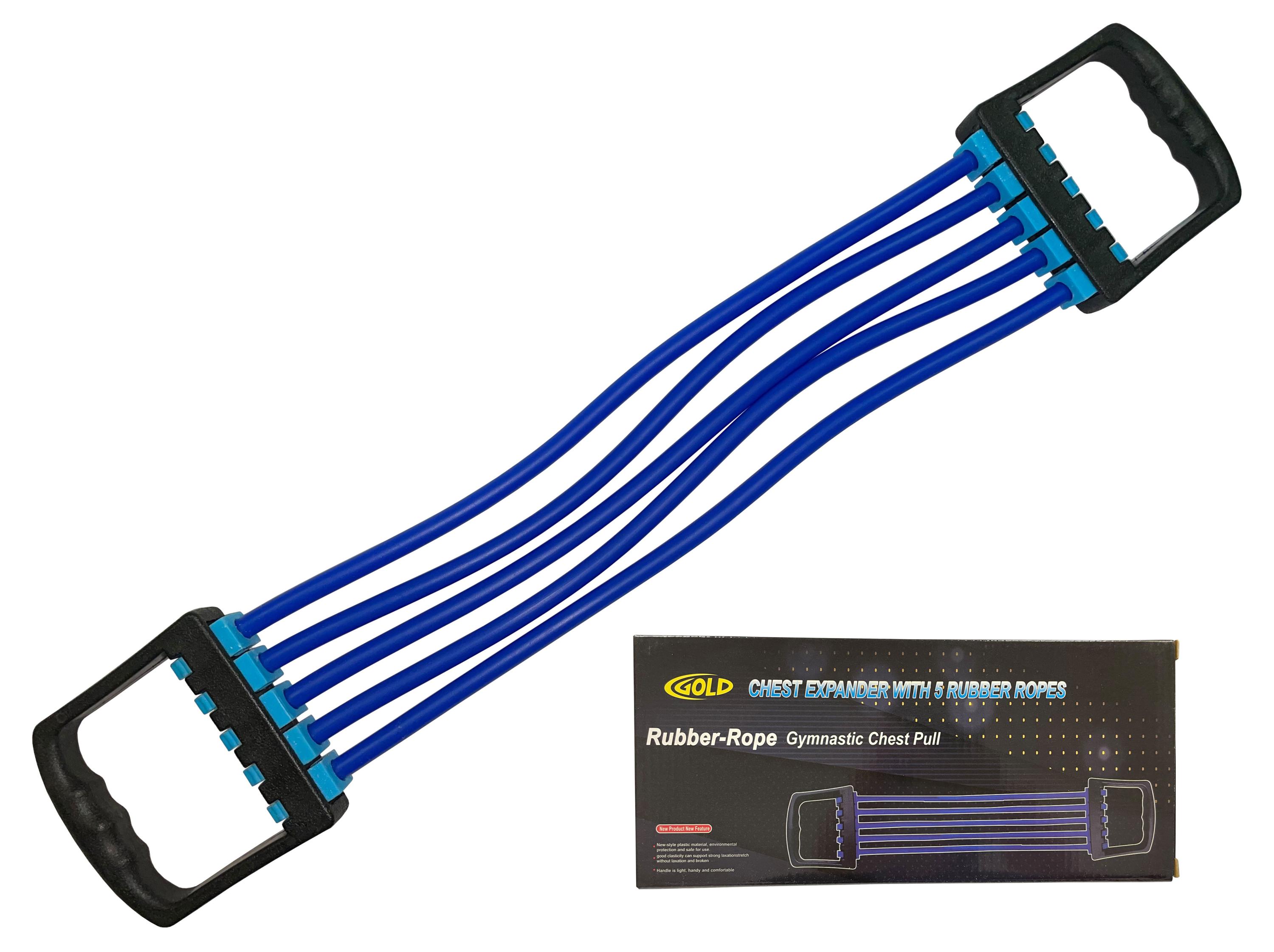 

Эспандер плечевой Gold с регулируемой нагрузкой из 5-ти жгутов, 1 шт