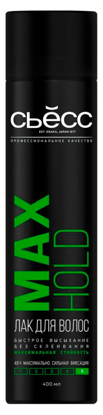 

Лак для волос Сьёсс Max Hold Максимальная фиксация, 400 мл