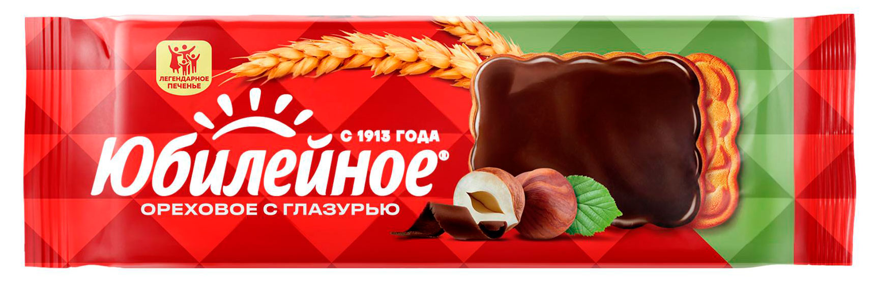 

Печенье Юбилейное ореховое с глазурью, 116 г