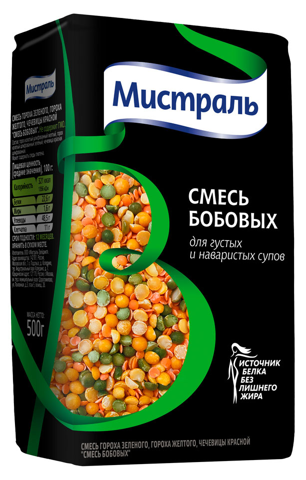 

Смесь бобовых Мистраль, 500 г