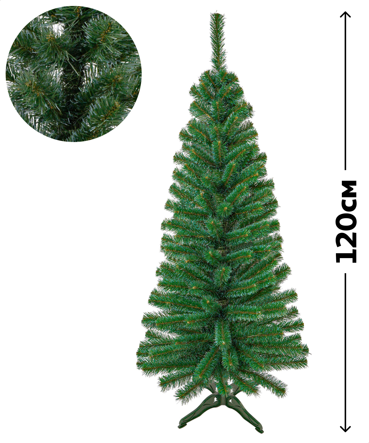 

Ель искусственная АШАН Красная птица Иней, 120 см