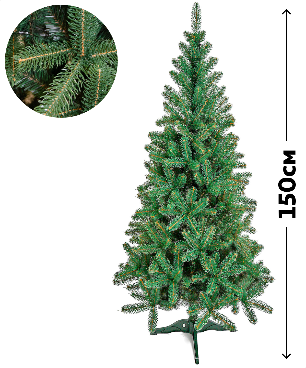 

Ель искусственная АШАН Красная птица Оптима микс зеленая, 150 см