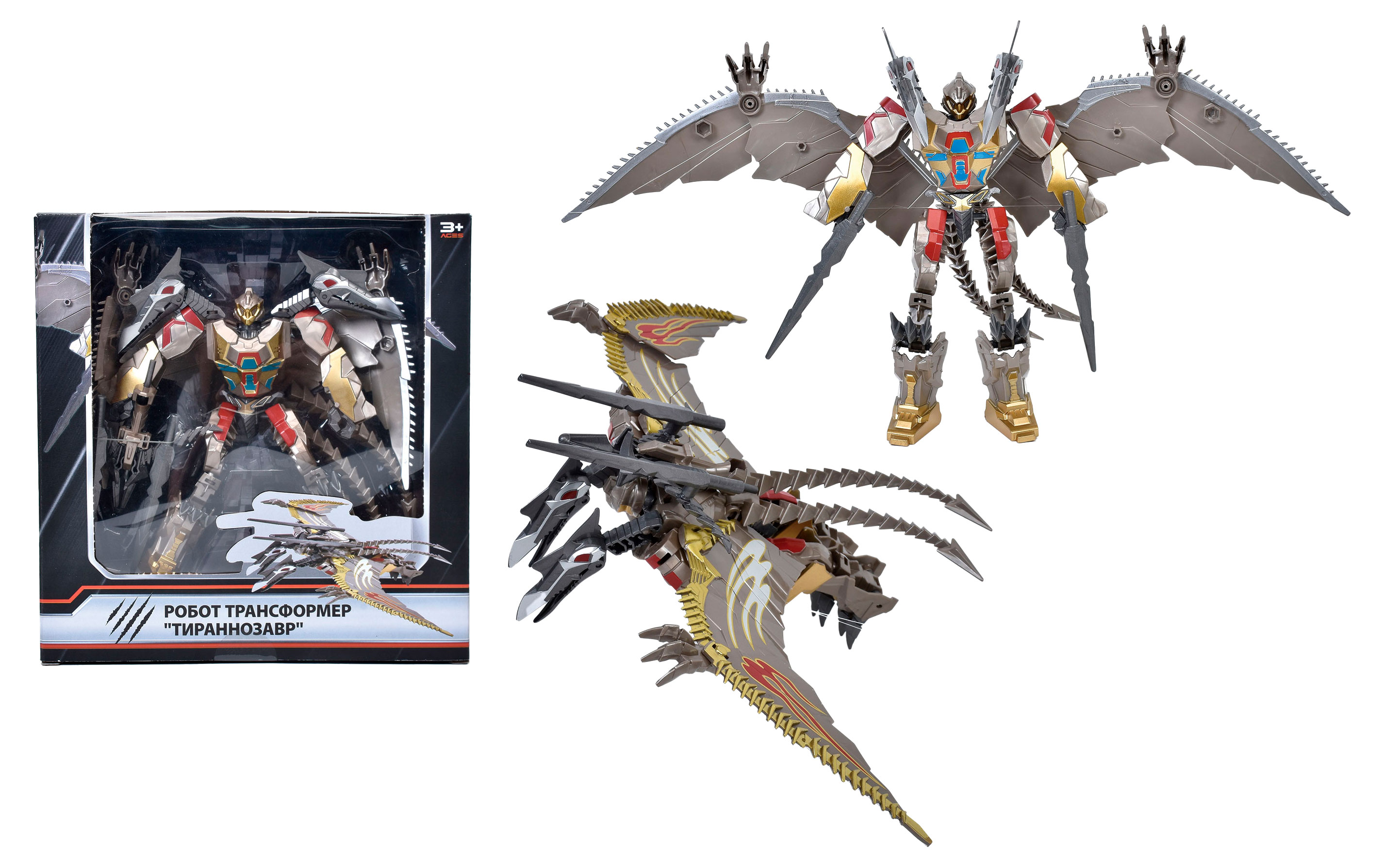

Робот-трансформер ONE TWO FUN Тираннозавр, 1 шт
