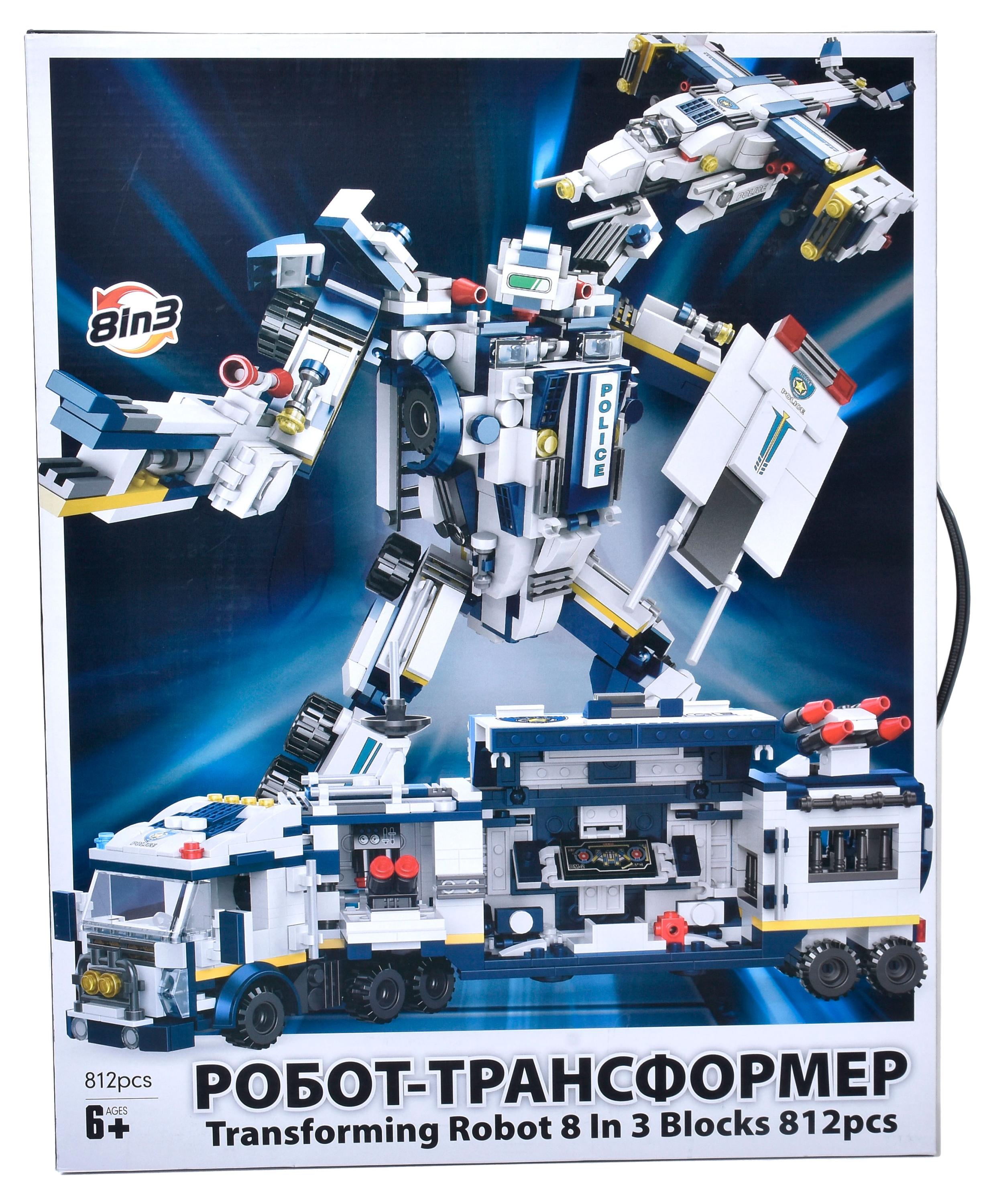 

Конструктор ONE TWO FUN Робот трансформер, 812 деталей