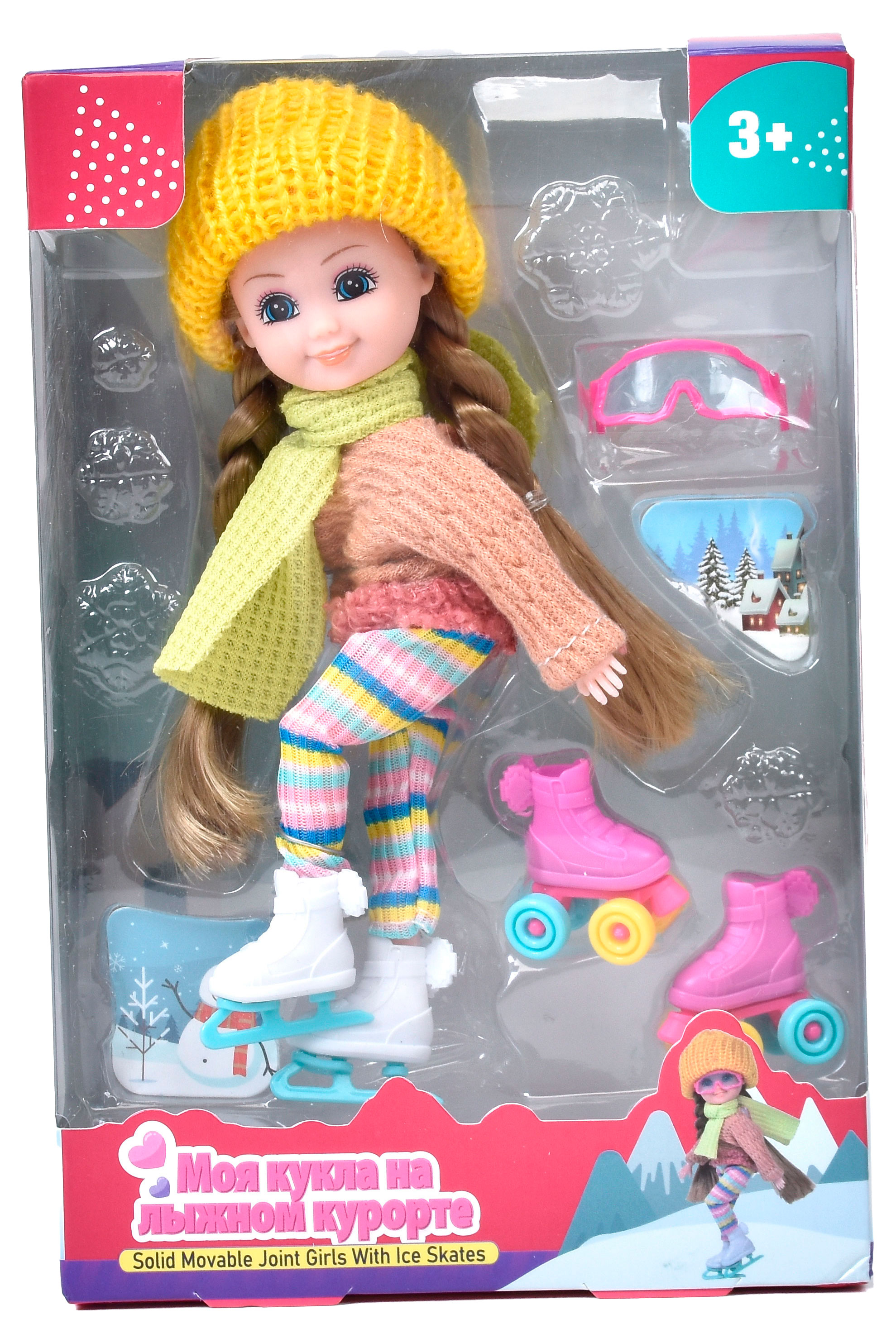 

Кукла ONE TWO FUN Зимний спорт, 1 шт