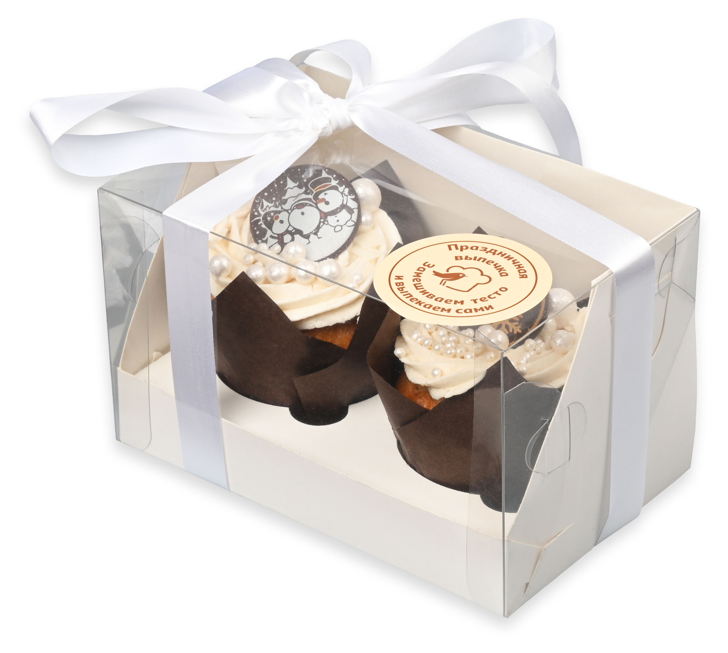 

Маффины АШАН Творожные премиум, 2 шт х 160 г