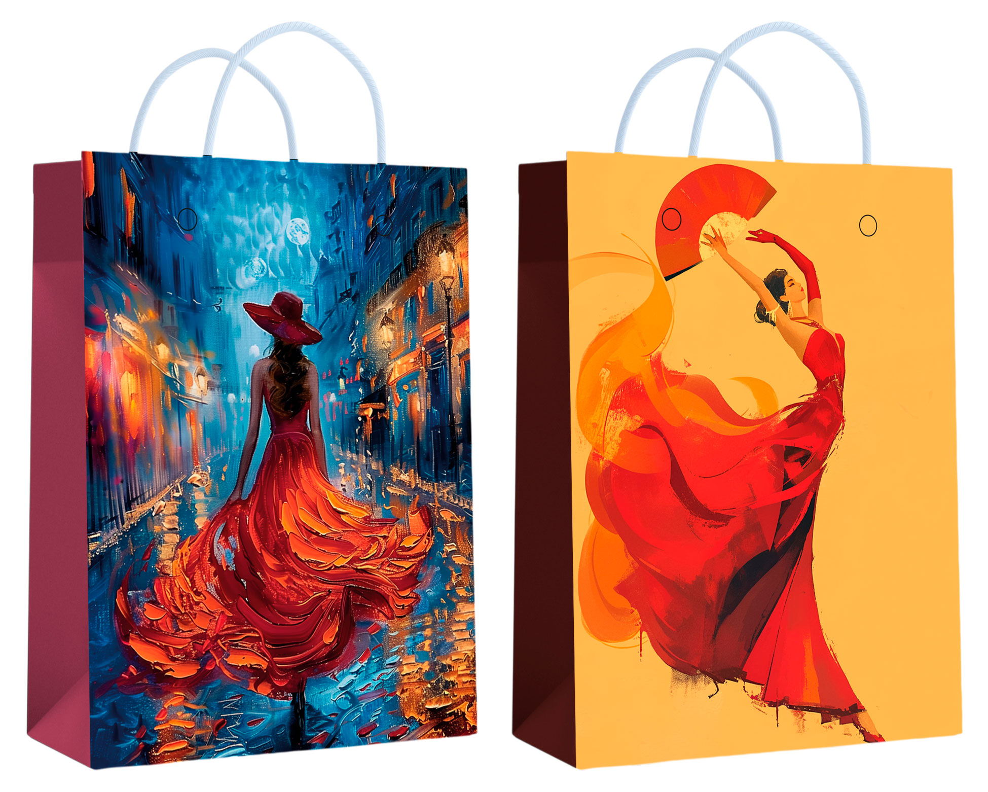 Изображение товара Пакет подарочный Centrum Испанка/Красное платье 11х14х6 см, 1 шт в ассортименте