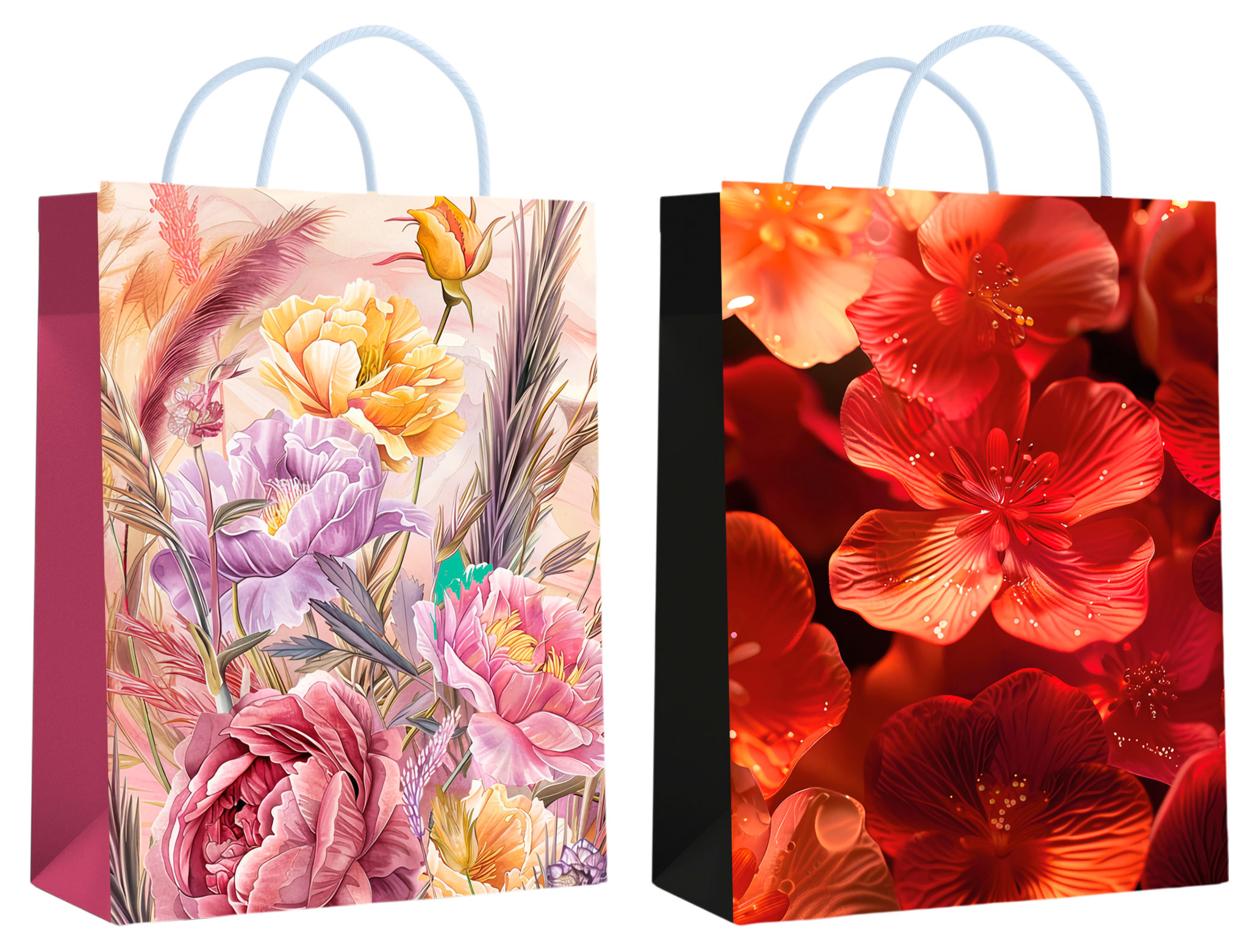 Изображение товара Пакет подарочный Centrum Цветы 18х23х10 см, 1 шт в ассортименте