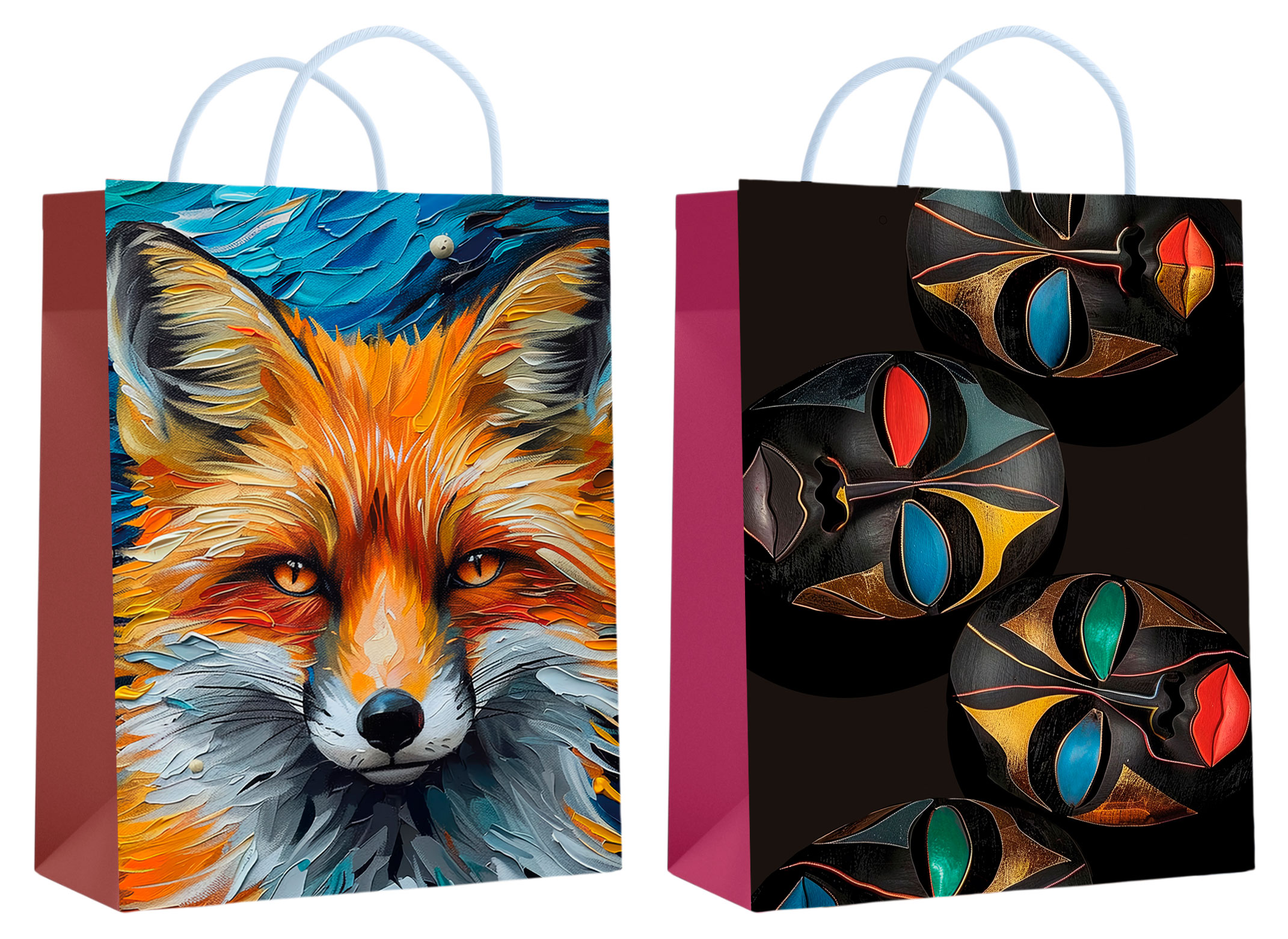 Изображение товара Пакет подарочный Centrum Маски/Лиса 26х32х12 см, 1 шт в ассортименте