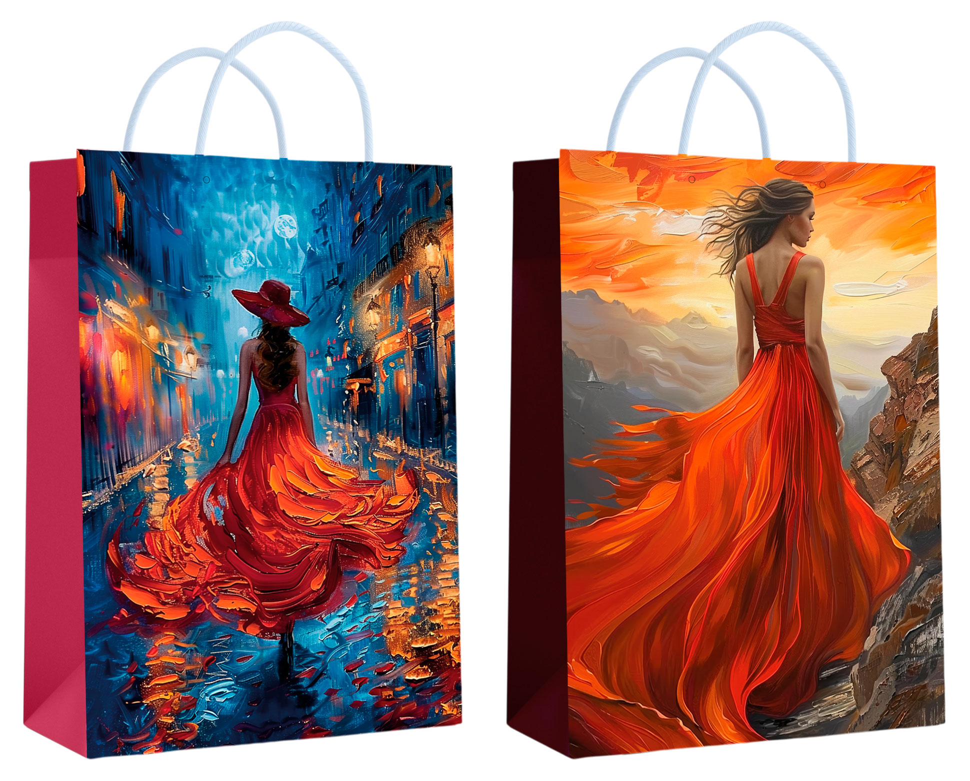 Изображение товара Пакет подарочный Centrum Красное платье 120x330x450 мм