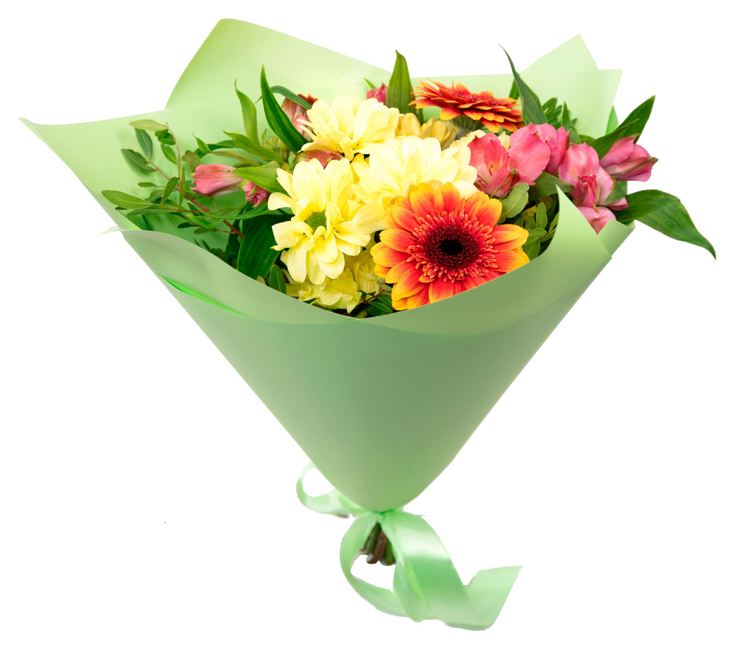 

Букет живых срезанных микс 2 в упаковке в ассортименте h 40 см, 1 шт