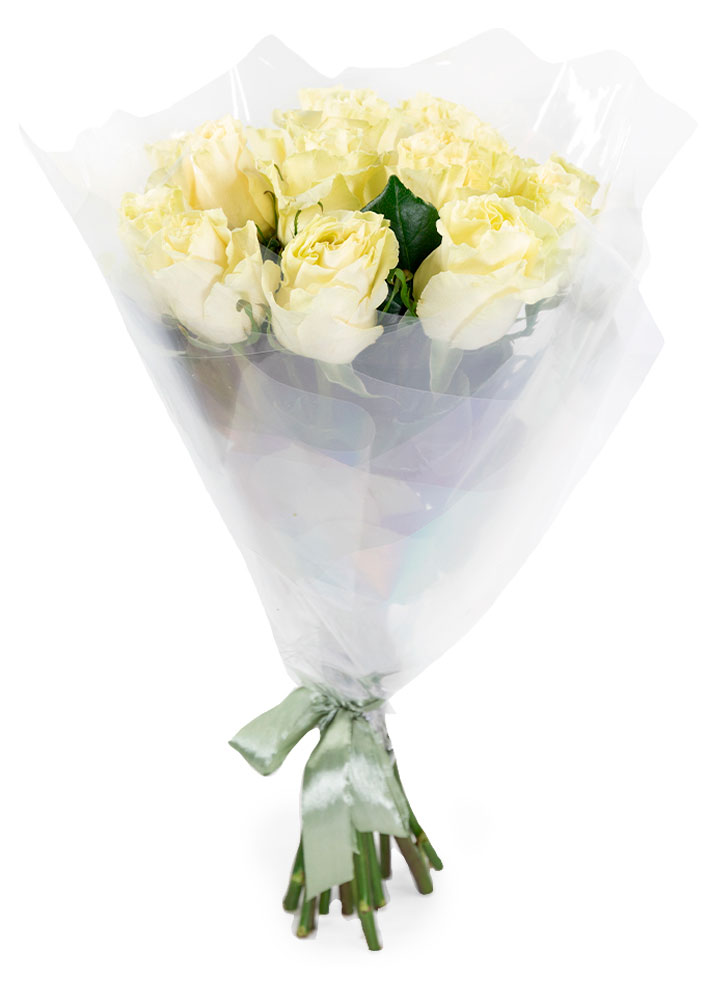 

Букет живых срезанных цветов Фаворит из 11 роз в упаковке в ассортименте h 60 см, 1 шт