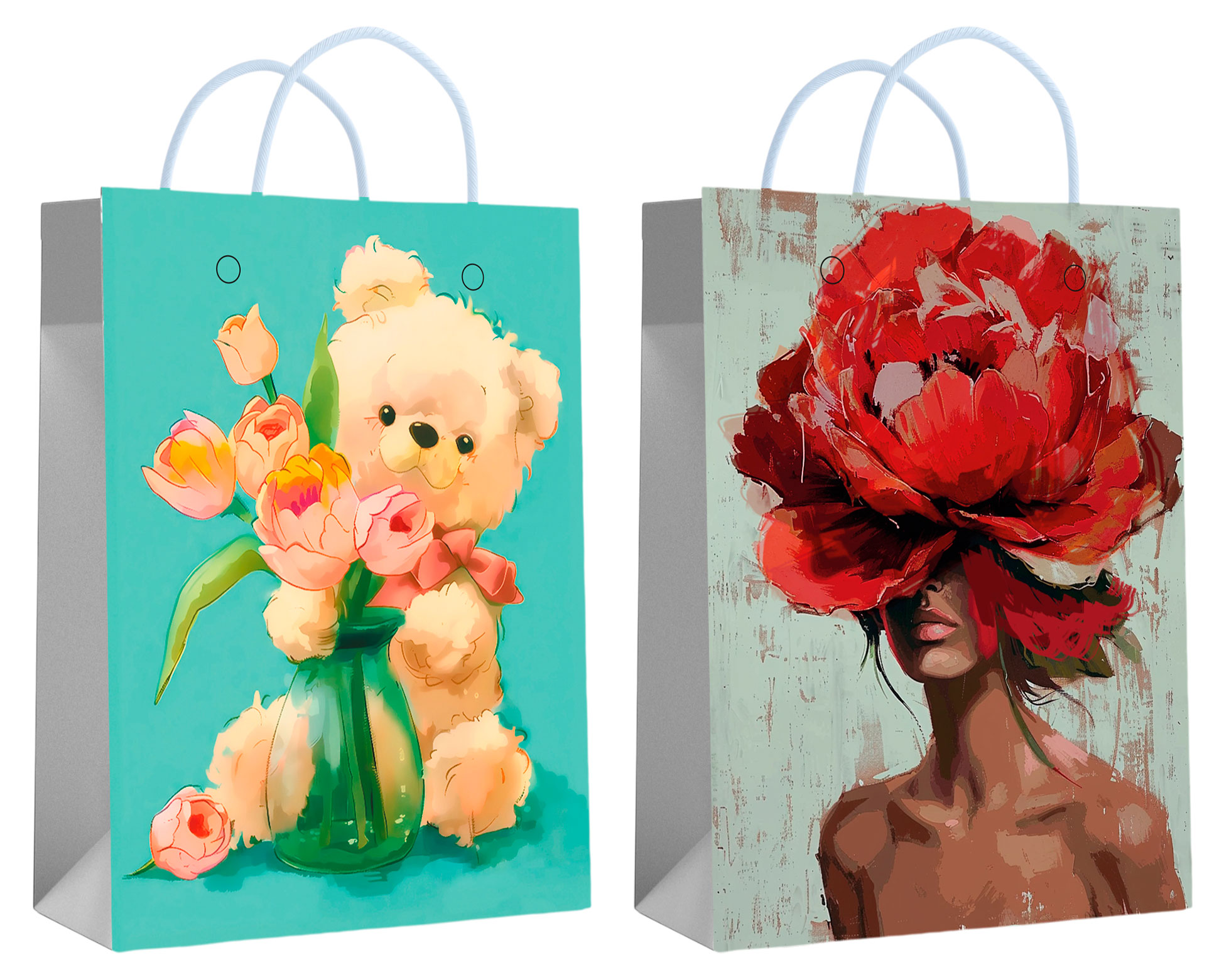 

Пакет подарочный Centrum крафт Девушка -цветок/Мишка 11х14х6 см, 1 шт в ассортименте