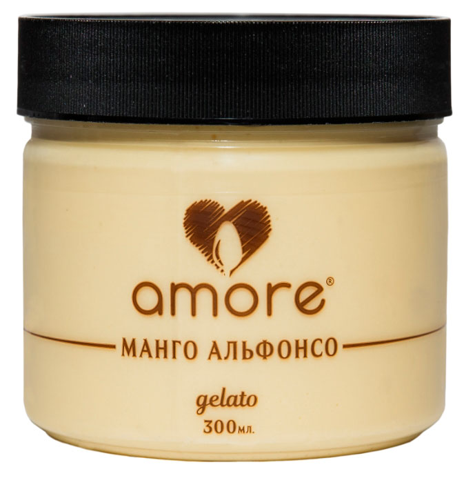 

Мороженое молочное фруктовое Amore Джелато Манго Альфонсо БЗМЖ, 300 мл