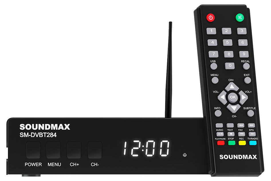 

Тюнер Soundmax SM-DVBT284 черный