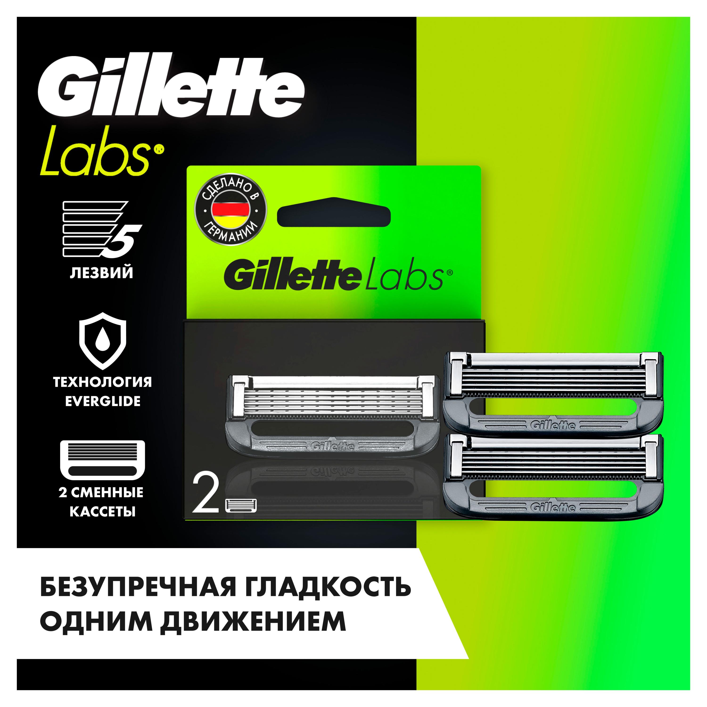 

Cменные кассеты для бритья Gillette Labs Германия, 2 шт