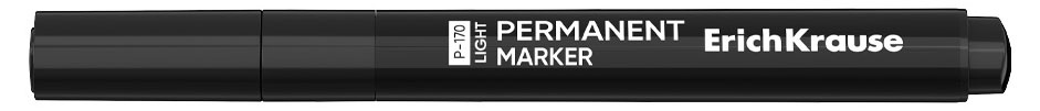 Изображение товара Перманентный маркер ErichKrause P-170 light черный 1 шт профессиональный масляный