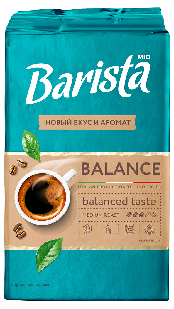 

Кофе молотый Barista MIO Баланс жареный Беларусь, 225 г