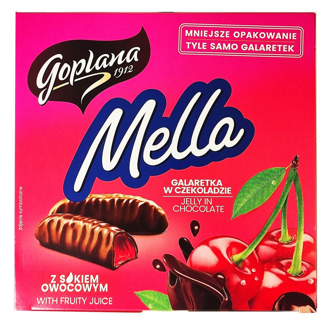 

Конфеты желейные Mella Goplana вишня в шоколадной глазури Польша, 190 г
