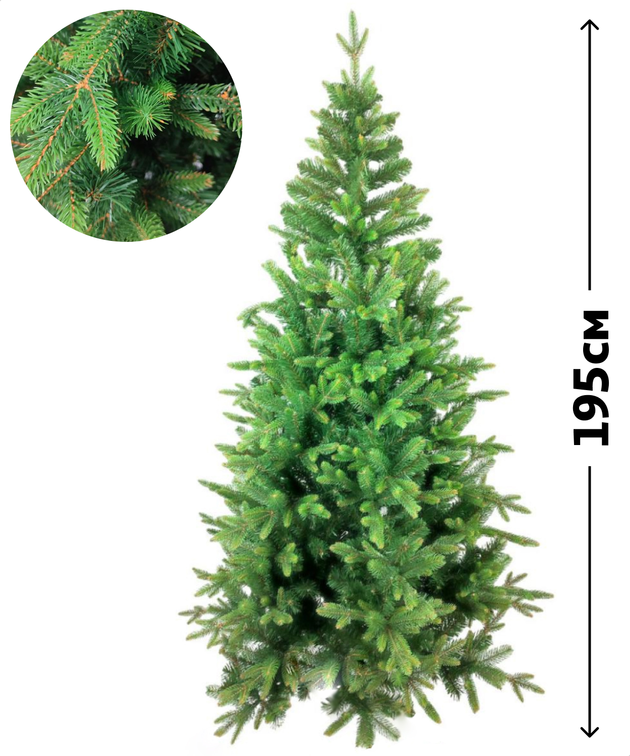 

Ель искусственная АШАН Красная птица Лесная микс зеленая, 195 см