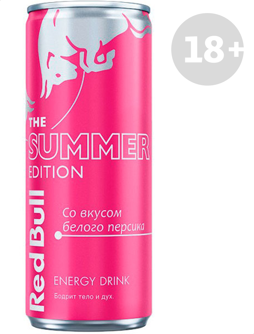 

Напиток энергетический Red Bull The Summer Edition со вкусом белого персика, 250 мл