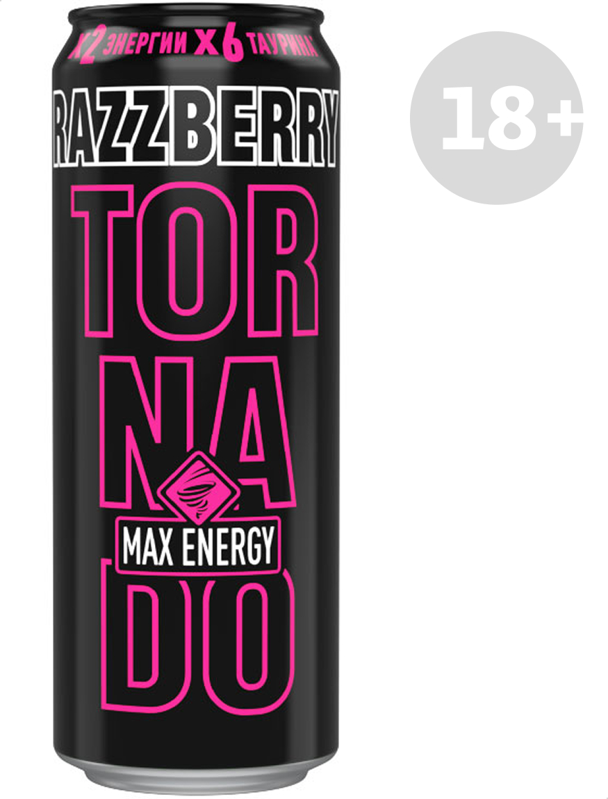 

Напиток энергетический Tornado MAX Razzberry, 450 мл