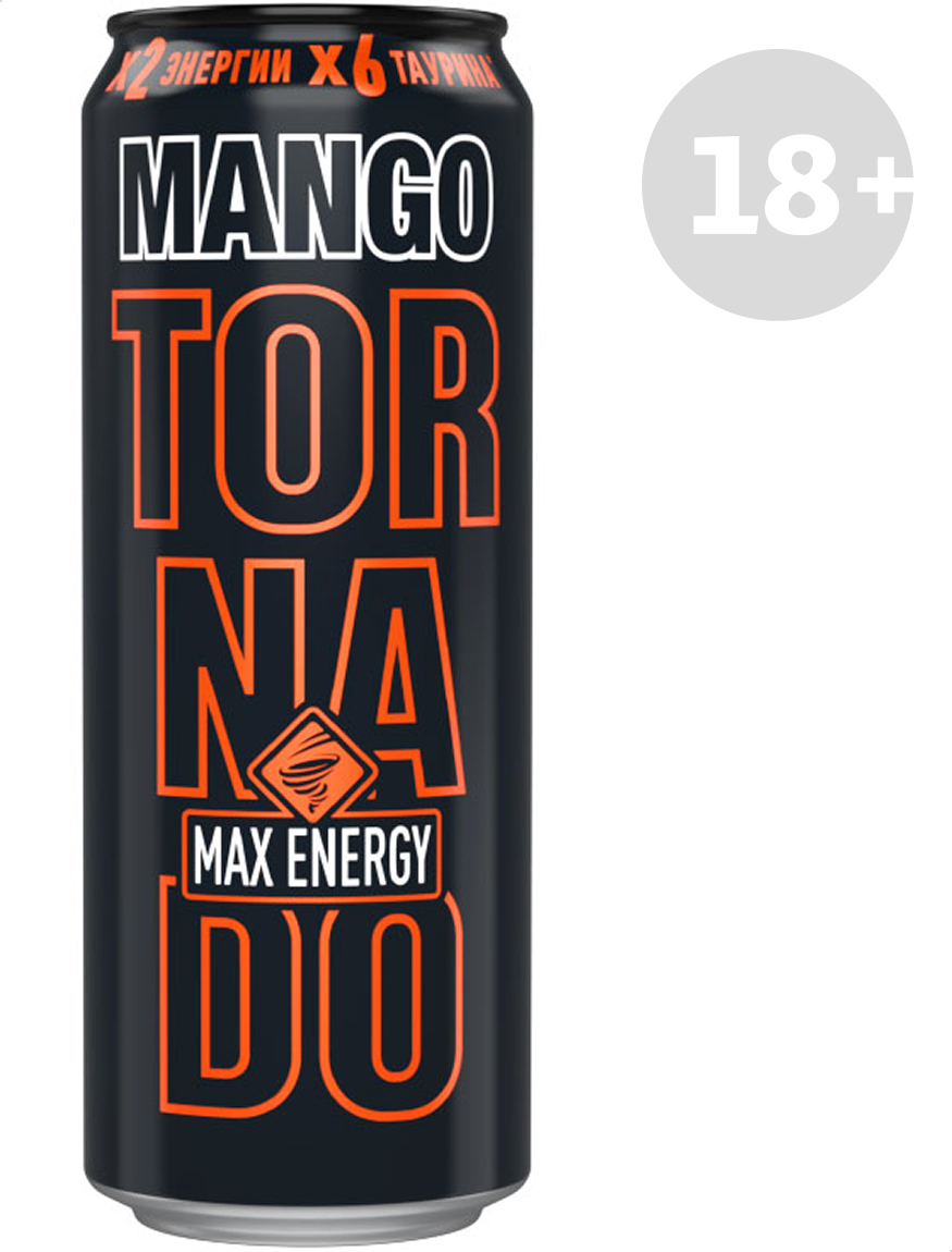 

Напиток энергетический Tornado MAX Mango, 450 мл