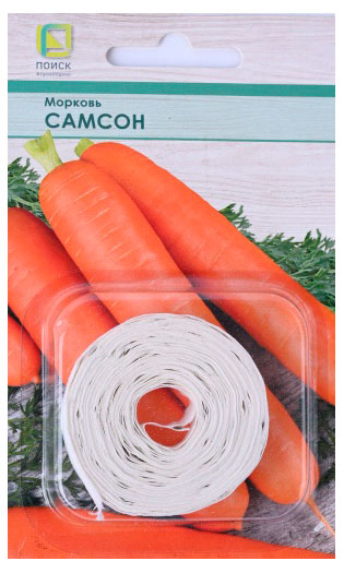 

Семена Поиск Морковь Самсон, лента 8 м