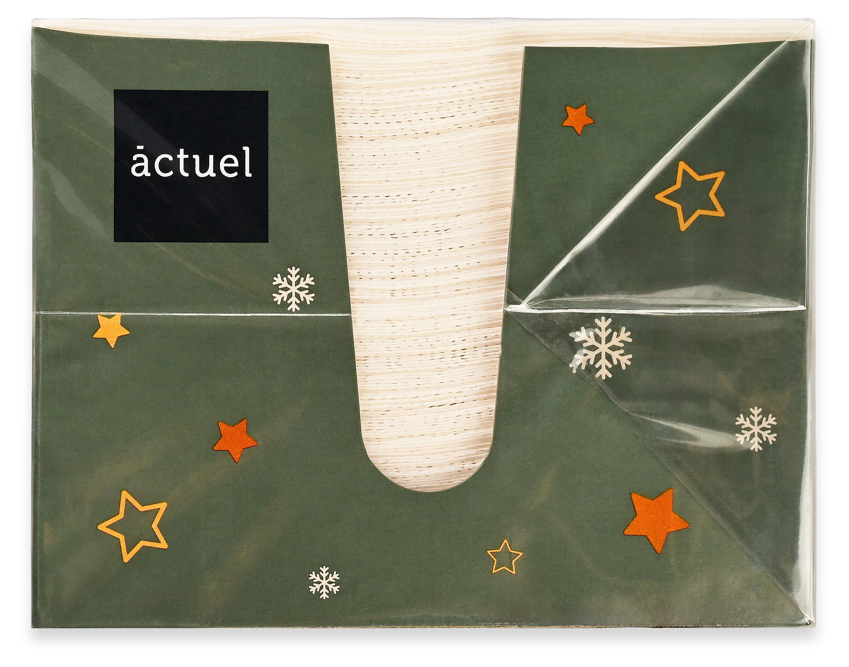 

Салфетки бумажные АШАН Красная птица Вокруг света с новогодним рисунком 24х24 см, 100 шт