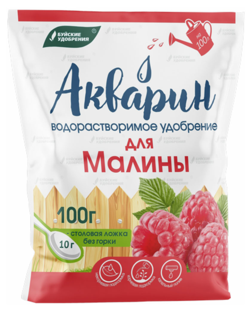 Изображение товара Удобрение Акварин для малины 100 г минеральное подкормка для плодовых и ягодных растений