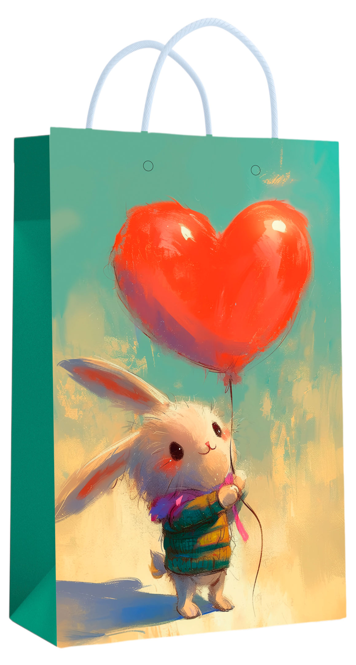 Изображение товара Подарочный ламинированный пакет Centrum Зайчик с сердцем 11х18х5 см