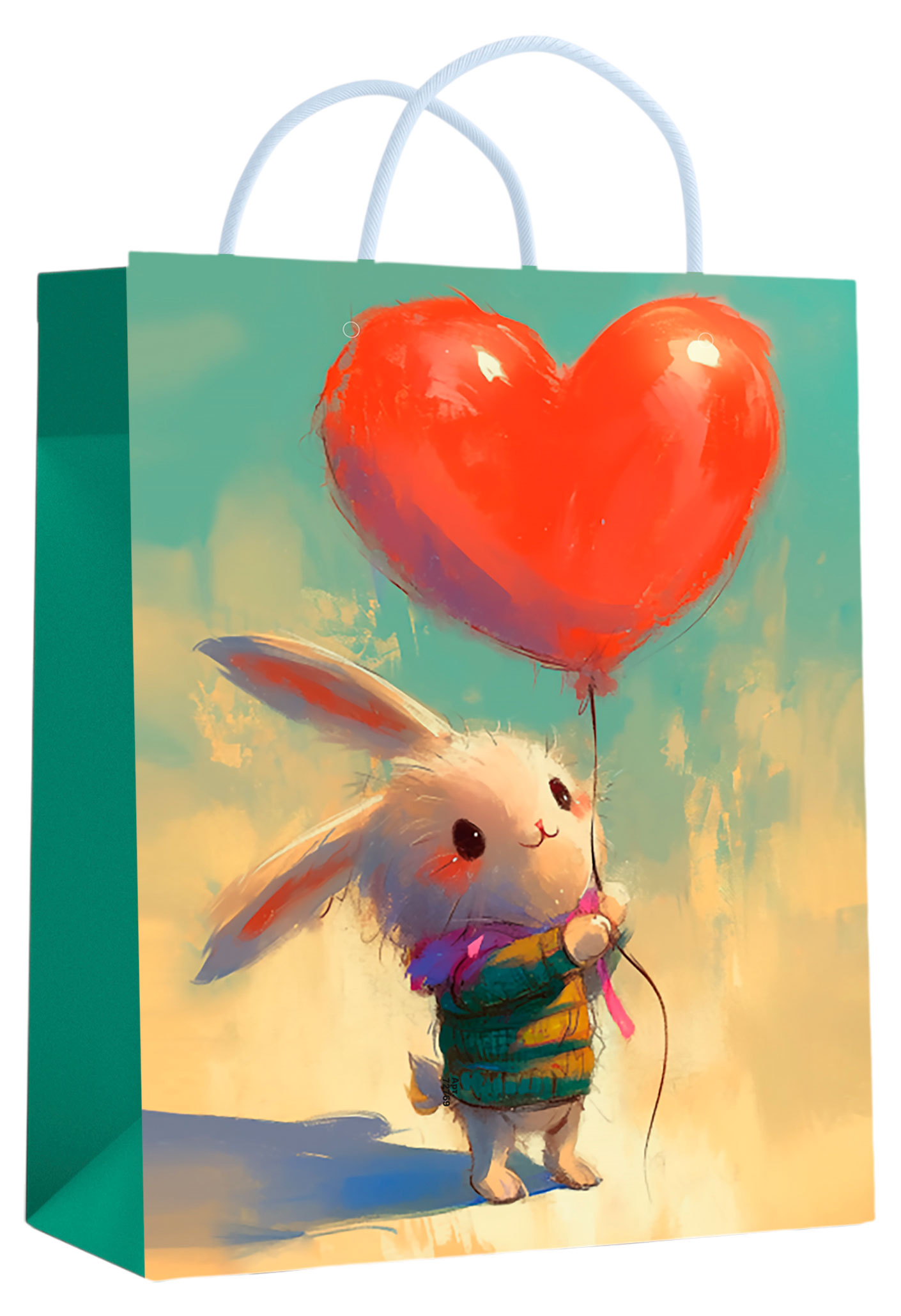 

Пакет подарочный Centrum Зайчик с сердцем 18х23х10 см, 1 шт