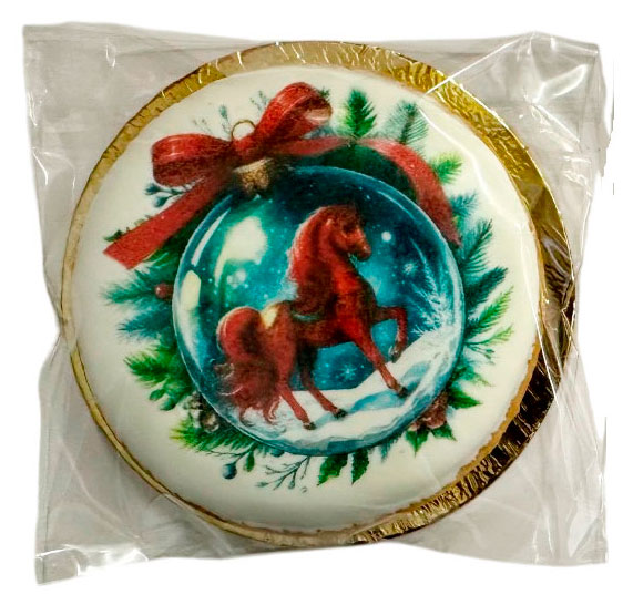 

Печенье АШАН Праздничное с глазурью, 1 шт в ассортименте