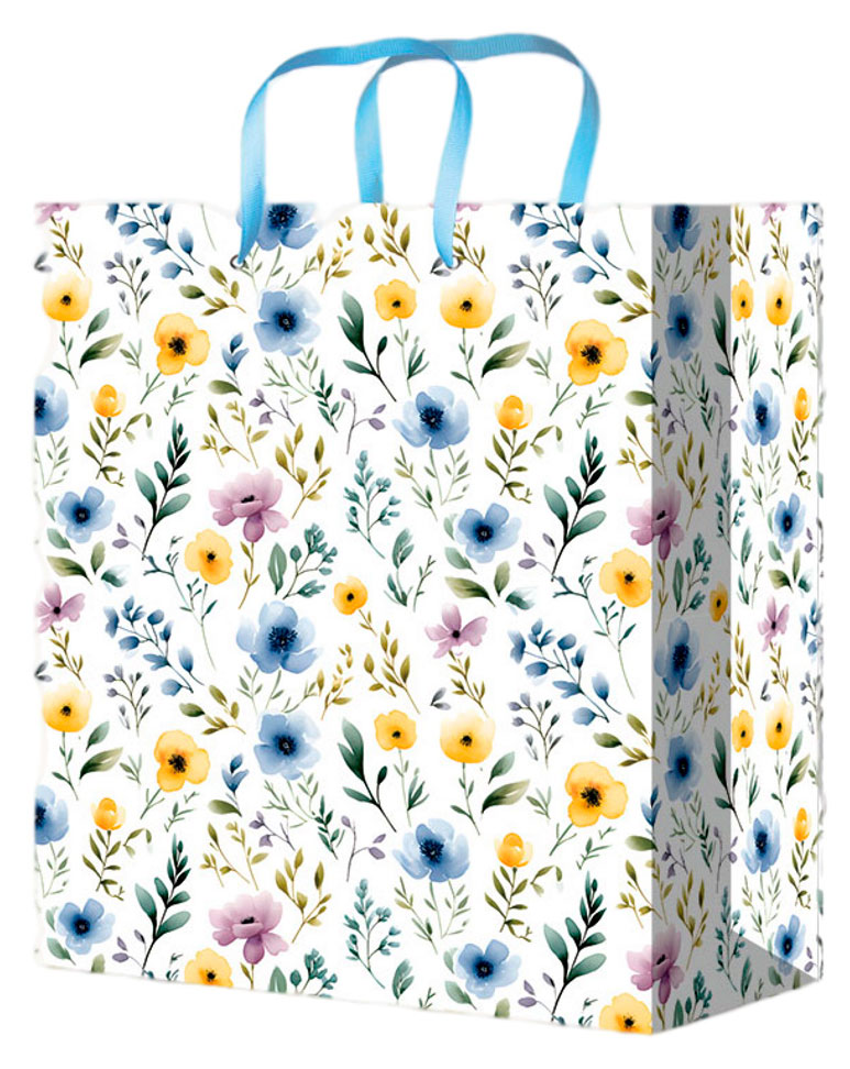 

Пакет подарочный Miland Optima Цветы 18х23х8 см, 1 шт в ассортименте