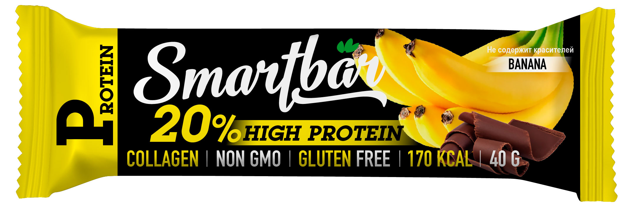 

Батончик протеиновый Smartbar Банан в темной глазури, 40 г