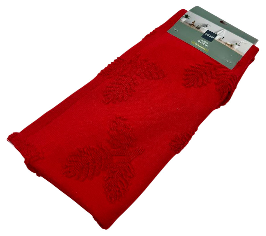 

Полотенце для волос Actuel хлопок красная, 30х70 см