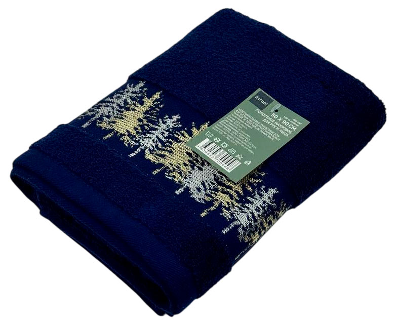 

Полотенце махровое Actuel хлопок синее, 50х90 см