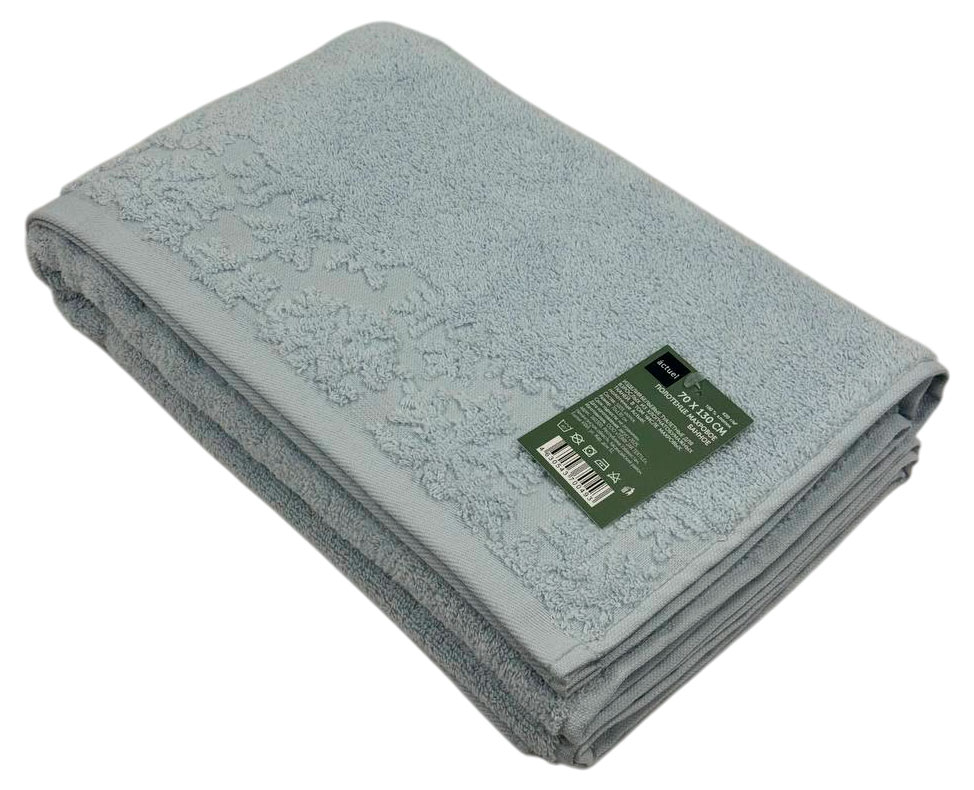 

Полотенце махровое Actuel хлопок банное голубое, 70х130 см