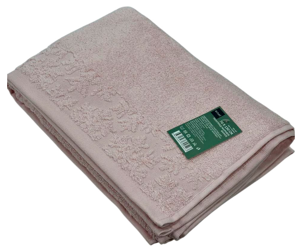 

Полотенце махровое Actuel хлопок банное розовое, 70х130 см