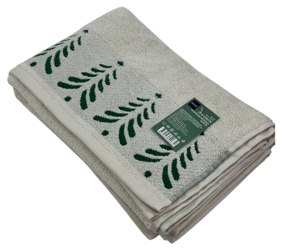 

Полотенце махровое Actuel хлопок банное бежевое, 70х130 см