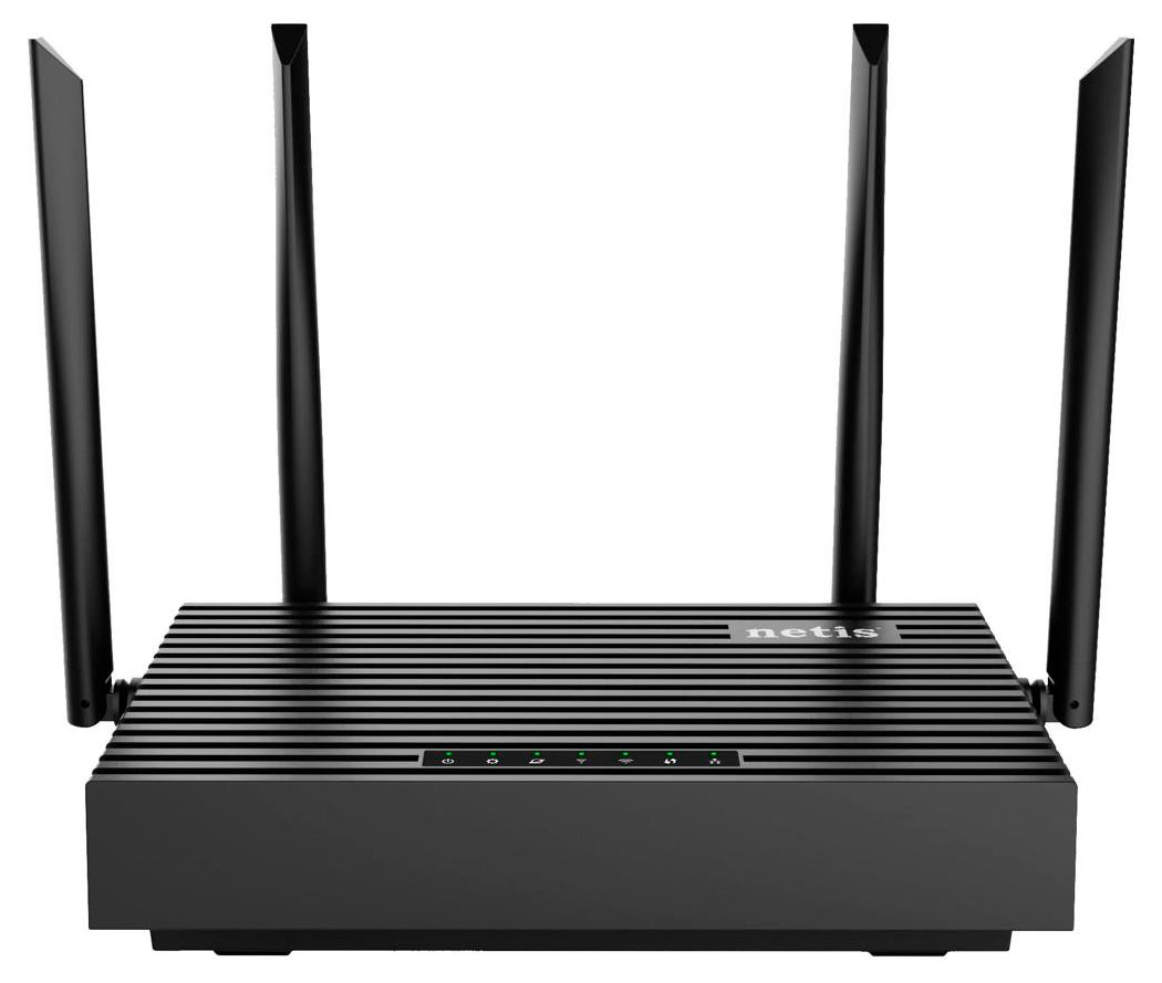 

Роутер беспроводной Netis N6 AX1800 10/100/1000BASE-TX/4G ready черный