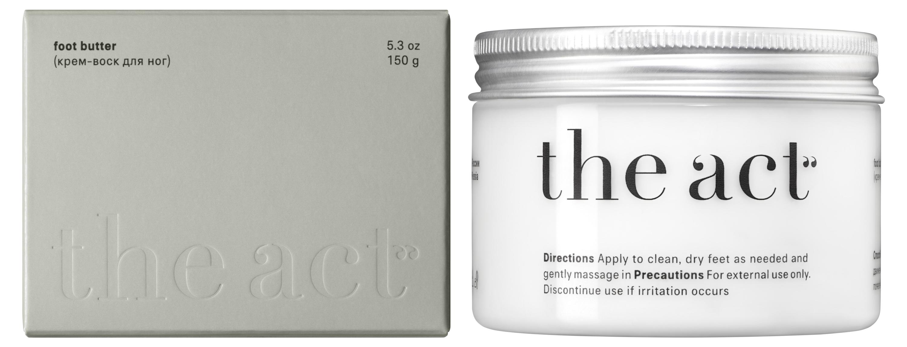 

Крем-воск для ног The Act для сухой кожи, 150 мл