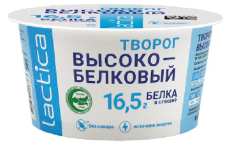 

Творог Lactica высокобелковый 1,5% БЗМЖ, 150 г