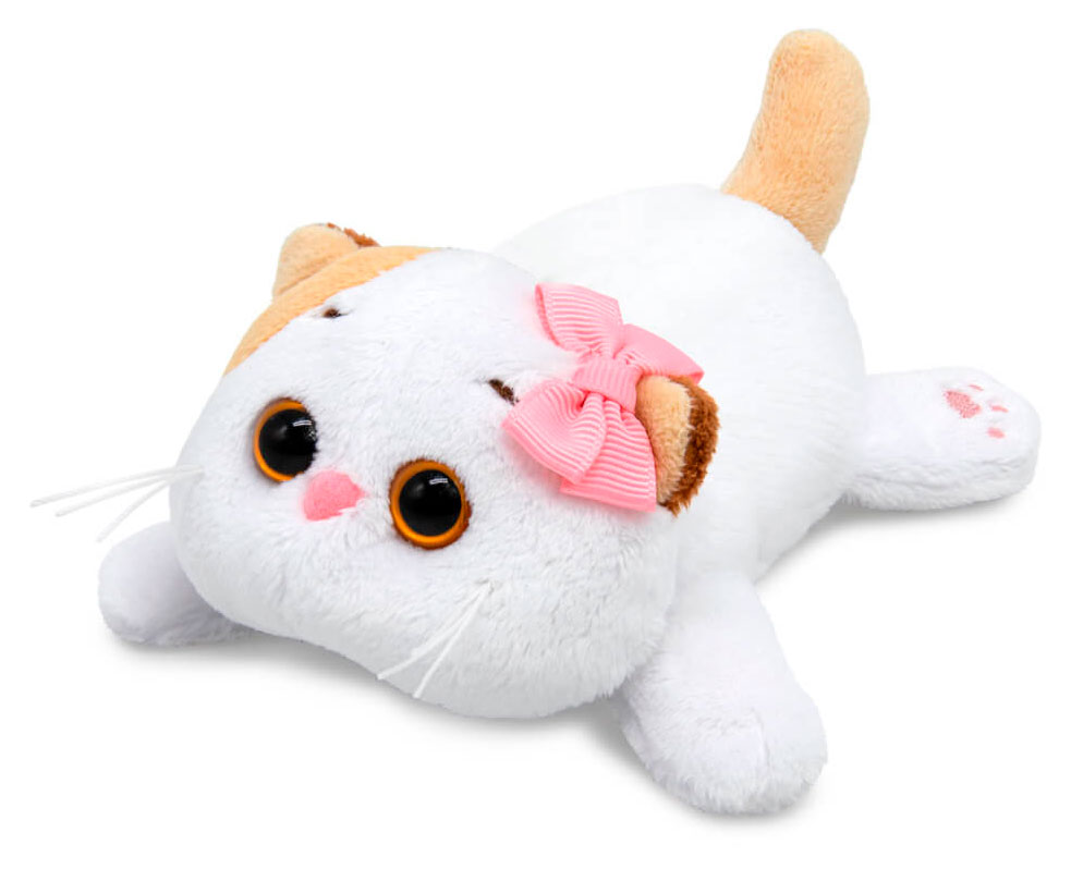 

Кошечка Ли-Ли Basik&Co с бантиком лежачая на липучке, 1 шт