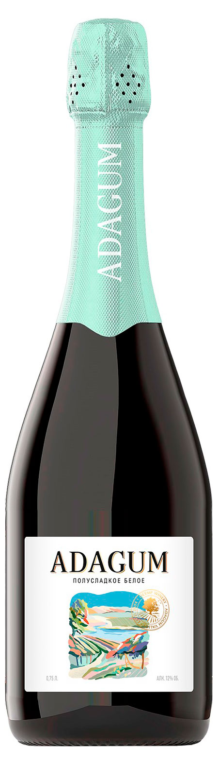 

Игристое вино Адагум белое полусладкое Россия, 0,75 л