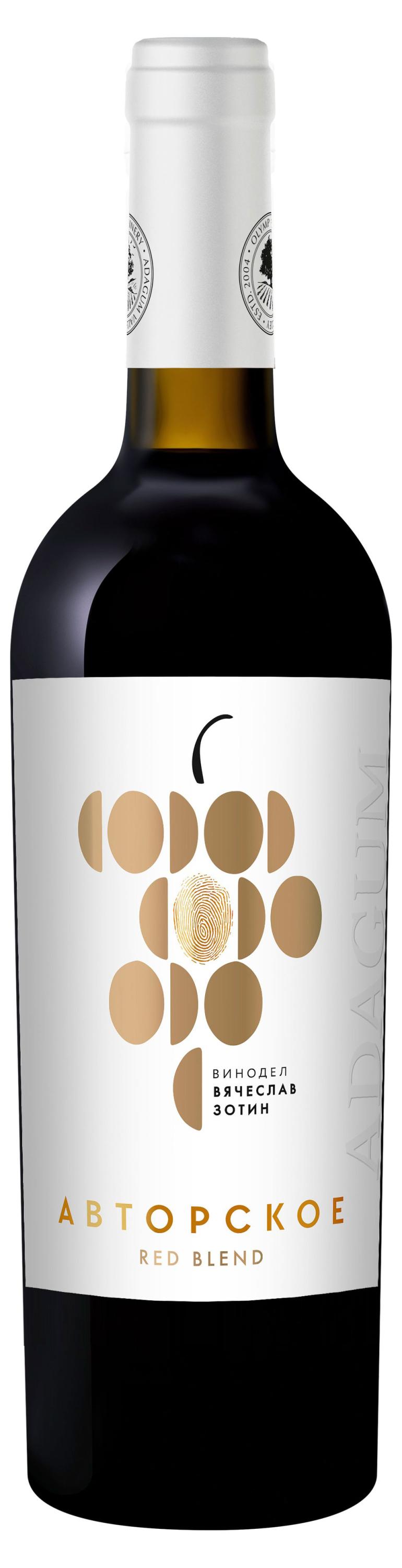 

Вино Авторское Ред Бленд красное сухое Россия, 0,75 л